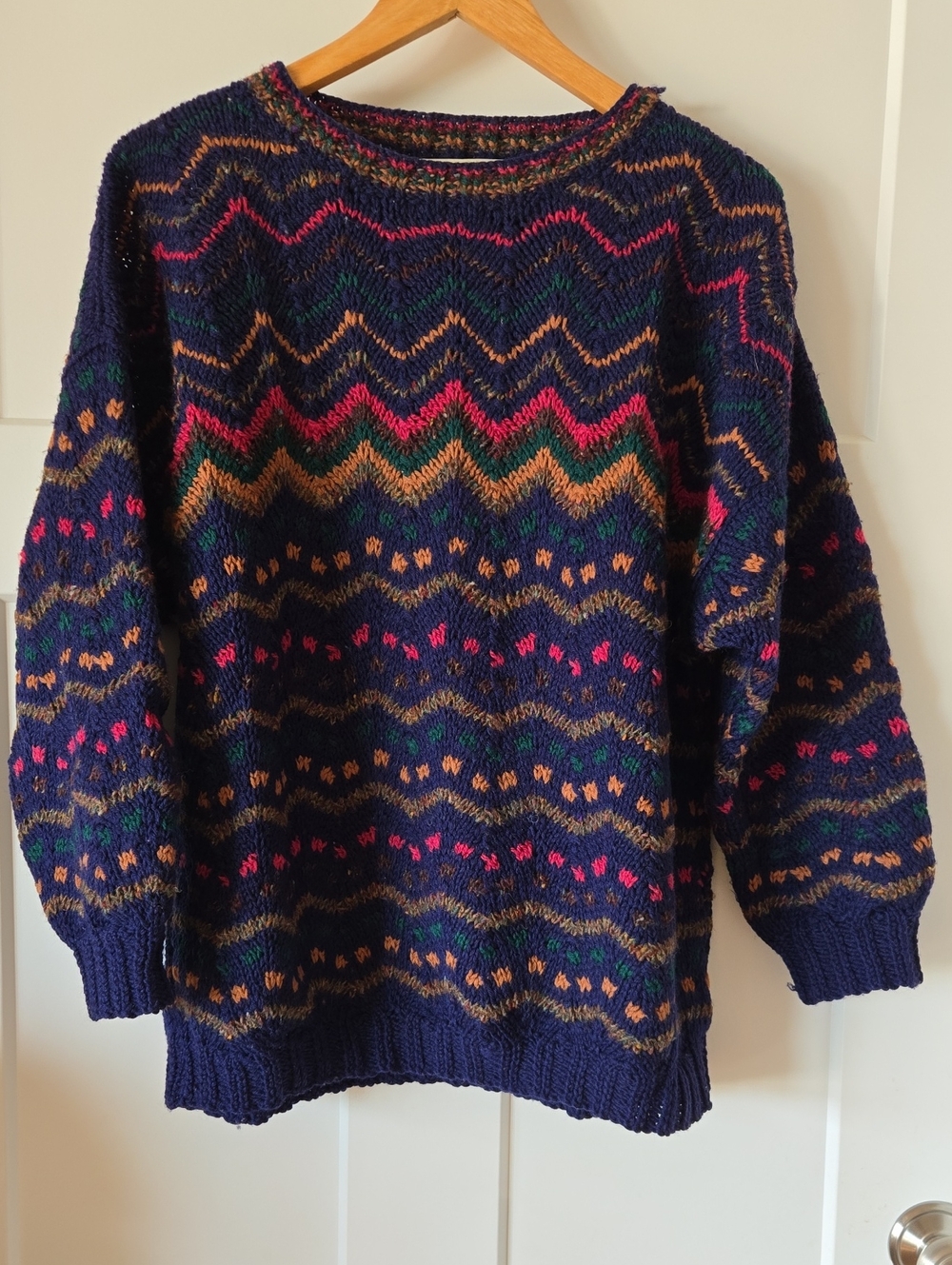 Handknit Irish Vintage Wool Sweater